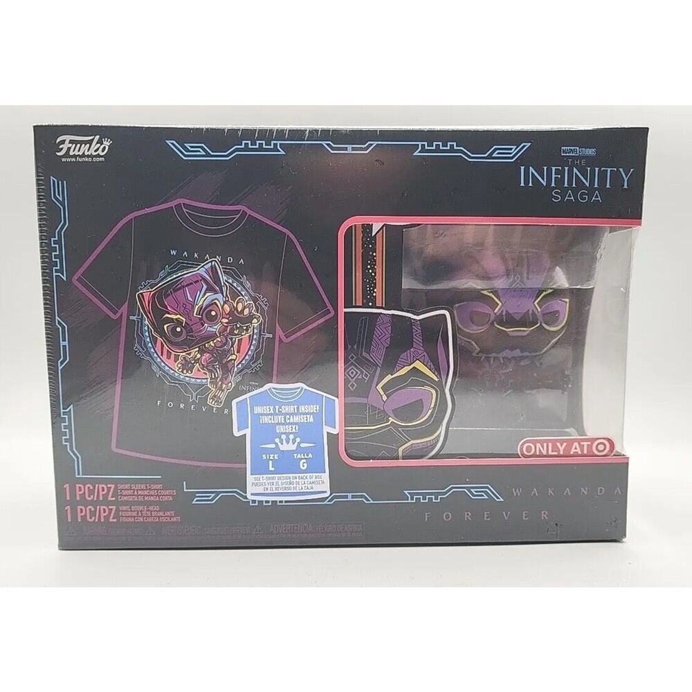 Funko‎ Tees! Black Panther Infinity Saga Set Sealed Large TSB